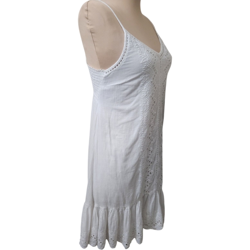House of Harlow 1960 White Lace Eyelet Shift Dress - Size S - Picture 6 of 12